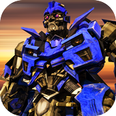 Police Robot Transformation Car: Futuristic Battle icon