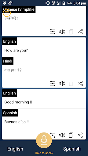 Interpreter : Instant Voice & Text Translator screenshot 2