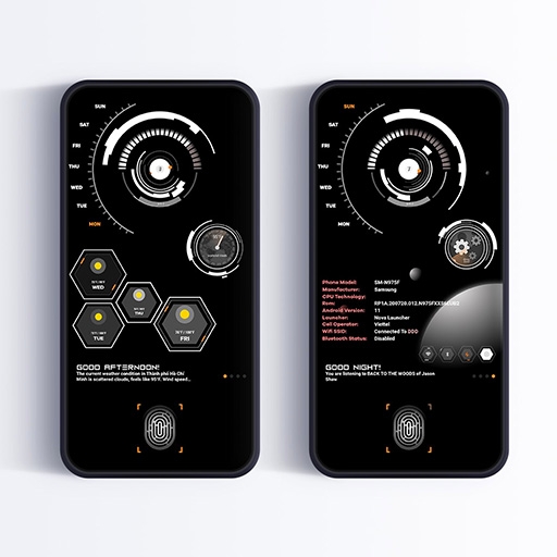 Neon Space Theme for KLWP icon