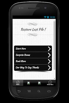 Restore Lost File Guide screenshot 1
