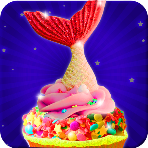 Mermaid Tail Cupcake Game! Trendy Desserts Chef icon
