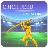 Crick Feed – Live Cricket score &amp; Update icon