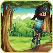 Ninja Stunts Jungle Bike Dash icon