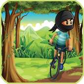 Ninja Stunts Jungle Bike Dash