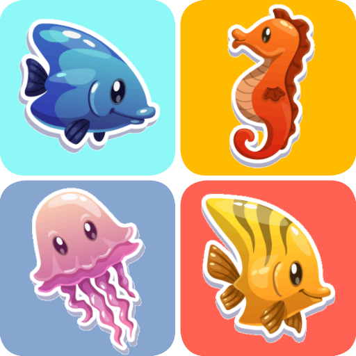 Memory game - Ocean fish أيقونة