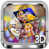 Visnu 3D cube live wallpaper icon