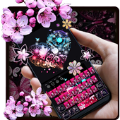 Pink Flower Keyboard icon
