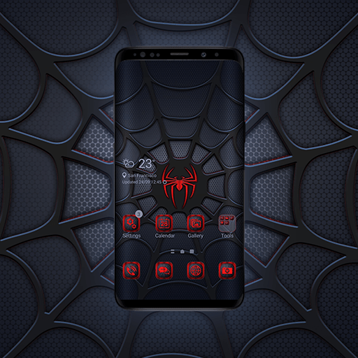 Red Spider Web Theme icon