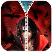 Itachi Zipper Lock Screen icon