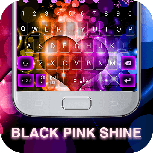 Black Pink Shine Keyboard Theme icon