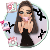 Pink Fashion Girl icon