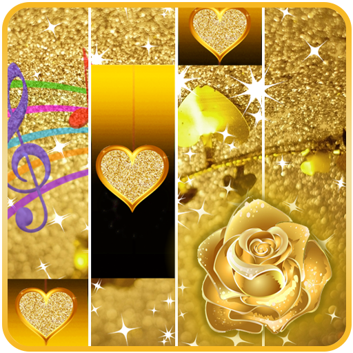 Gold Piano Flower Tiles Sparkle Jewlery Game 2019 icon