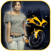 Racing Bike Photo Frame icon