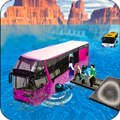 Water Surfer Bus Driving icon