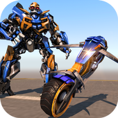 Flying Bike Robot Simulator- Robot Transformation icon