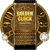 Golden Clock Keyboard icon