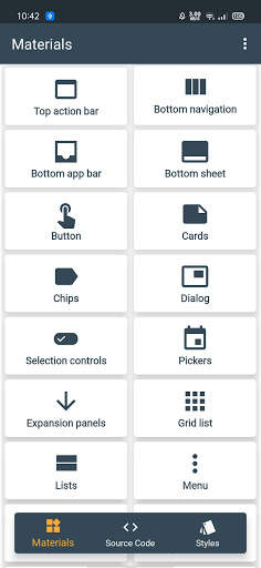 Material Gallery - Android Source Code screenshot 1