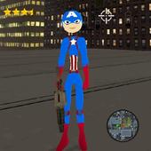 Grand Captain Stickman Rope Hero icon