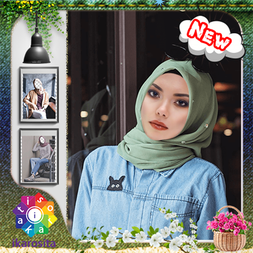 OOTD Jeans Hijab Photo Editor icon