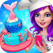 Mermaid Princess Birthday Cake: Sweet Bakery icon