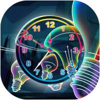 Neon Clock Live Wallpaper on 9Apps