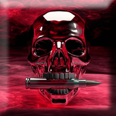 Skull Zipper Screen Lock أيقونة