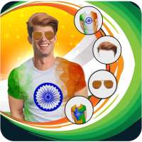 Indian Flag15 Aug Photo Editor - Faceflag Stickers on 9Apps