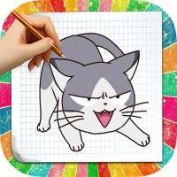 How to draw Cat and Dog