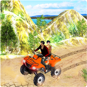 ikon ATV quad sepeda pengendara 3D