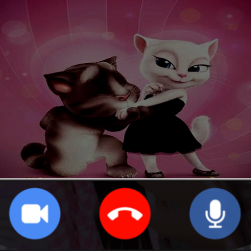 Video call From Tom &amp; Angela cat lovely (prank) icon