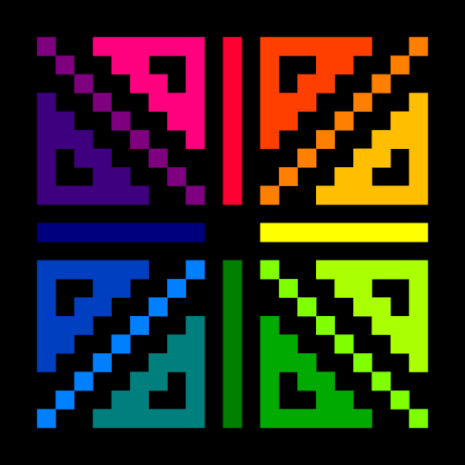 Colors geometry rage game icon