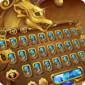 gold Dragon diamond  keyboard Sapphire gemstone icon