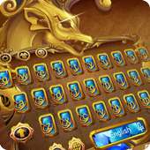 gold Dragon diamond  keyboard Sapphire gemstone on 9Apps