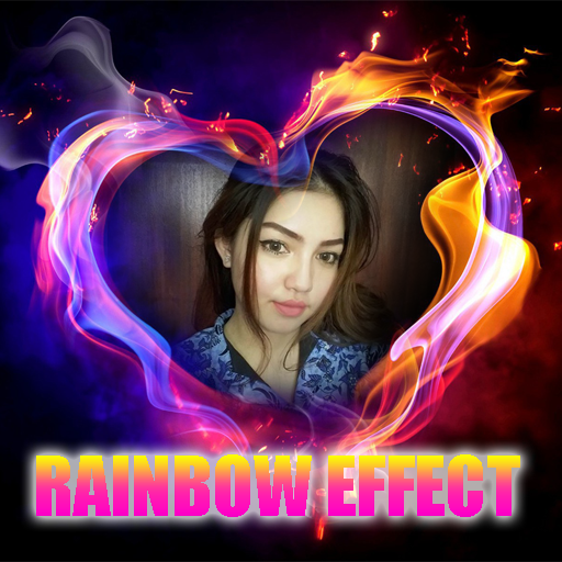 Rainbow Fire Photo Frame icon