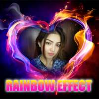 Rainbow Fire Photo Frame