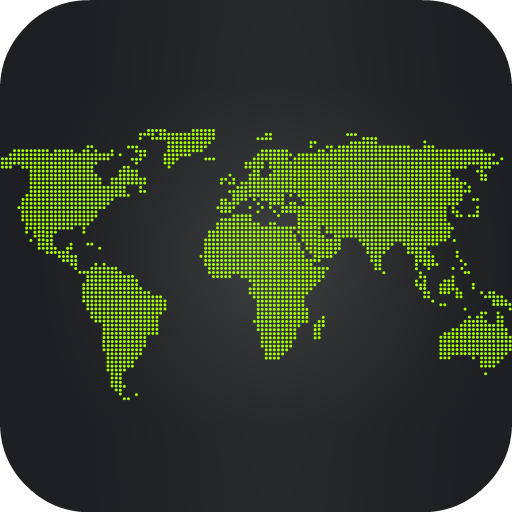 Black Map Live Wallpaper icon