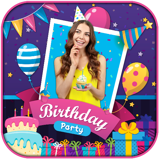 Birthday Photo Frame- Birthday Cake Song With Name icon