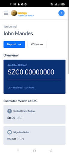 Samzuga wallet 2021 screenshot 2