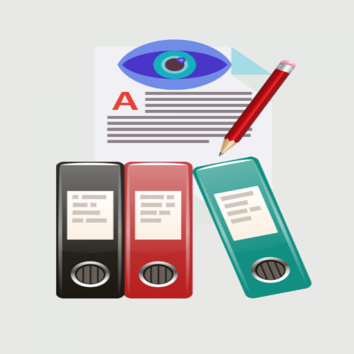 ikon Pemindaian optik dan pengarsipan teks