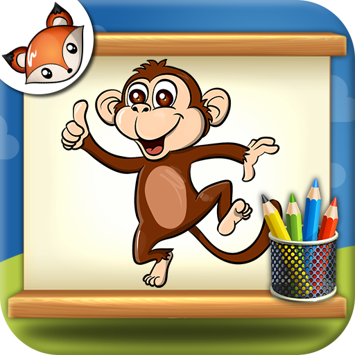 ikon How to Draw Wild Animals Step by Step Drawing App