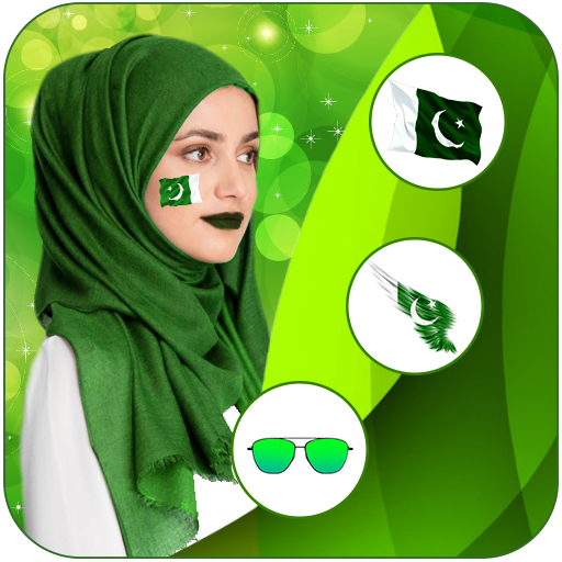 Pakistan flag Face Photo Editor : Independence Day icon