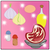 Game cooking food cutlet free icon