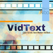 Cool Scroll Text Maker VidText icon