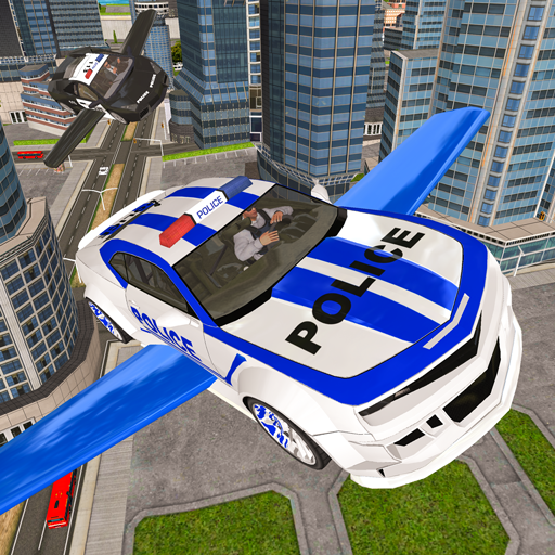 Drive Real Futuristic Police Flying Car 3D icon
