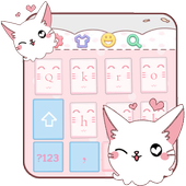 ikon Pink Cute Cat Keyboard