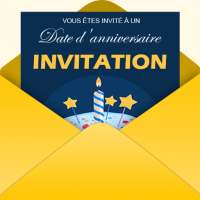 Carte d'invitation avec photo