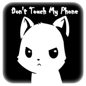 Cute Angry Cat Don't Touch My Phone Theme icon
