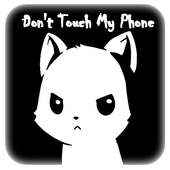 Cute Angry Cat Don't Touch My Phone Theme