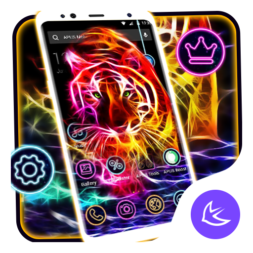 Neon Tiger APUS Launcher Theme icon