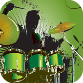 Drums Set With Drum Sticks icon